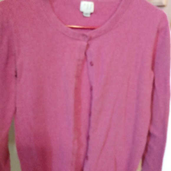 Any day WOMEN'S PINK BUTTONED CARDIGAN - Picture 7 of 9